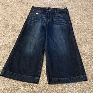 Express capris jeans, wide leg, size 10